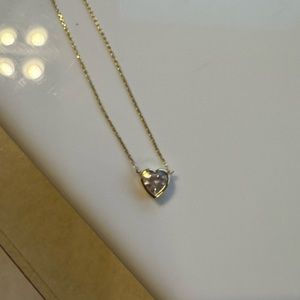 Melinda Maria Crystal heart pendant necklace